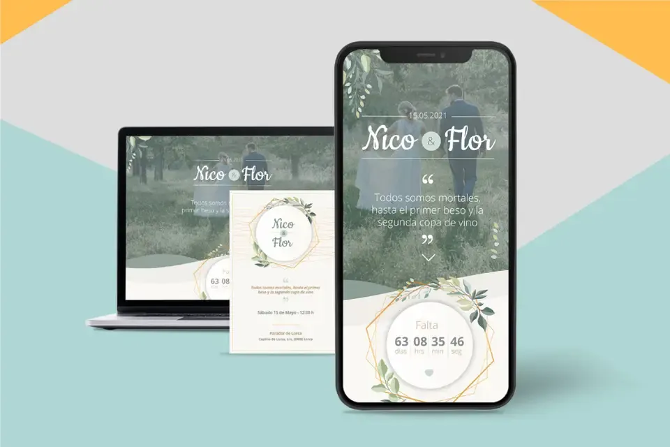 Página web en Notbook y Smartphone